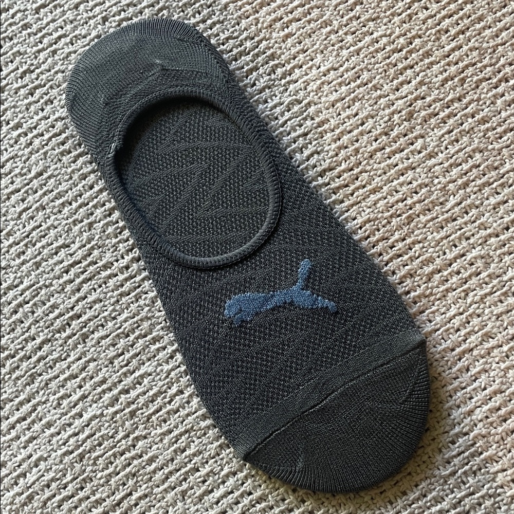Puma gray and Blue No-Show Socks